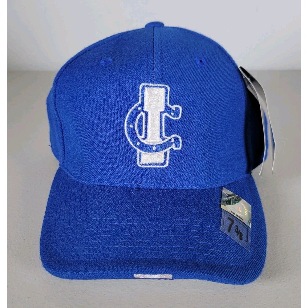 Indianapolis Colts Nike Team Fitted Hat 7 3/8 Blue NFL Wool Cap Vintage NWT